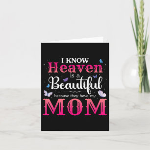Carte Maman disparue dans Heaven Angel Memorial Day Mère
