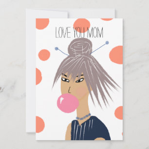 Carte Maman drôle et cool pour la fête des mères qui fai