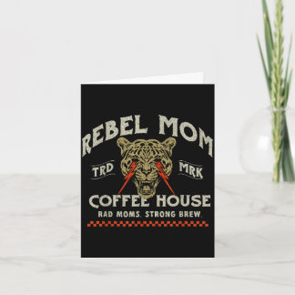 Carte Maman drôle maison de café maman rebelle vintage r