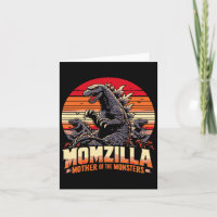 Maman drôle Momzilla mère des monstres Rétro Anniv