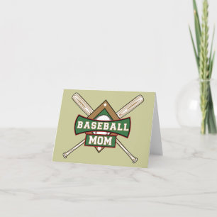 Carte Maman du baseball