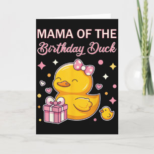 Carte Maman du canard d'anniversaire Noël Anime Party Ou