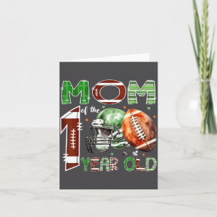 Carte Maman du fan de football de 1 an 1er anniversaire
