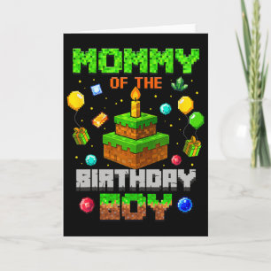 Carte Maman du garçon d'anniversaire Party Video Gamer P