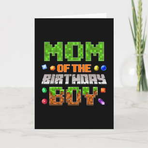 Carte Maman du garçon d'anniversaire Vidéo Party Joueur 
