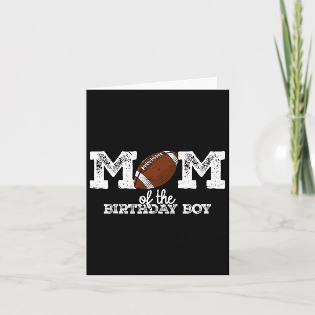 Carte Maman du garçon du jour de fête Amour du football  (Devant)