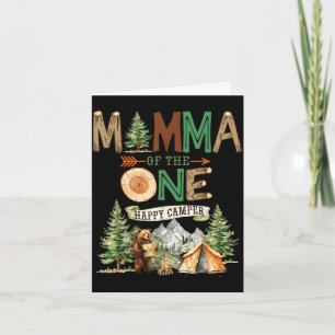 Carte Maman du seul campeur heureux 1er anniversaire cam