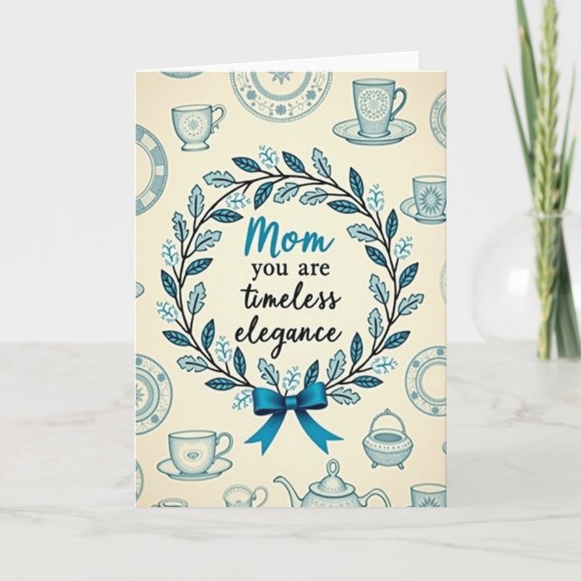 Carte Maman Élégance Intemporelle (Devant)