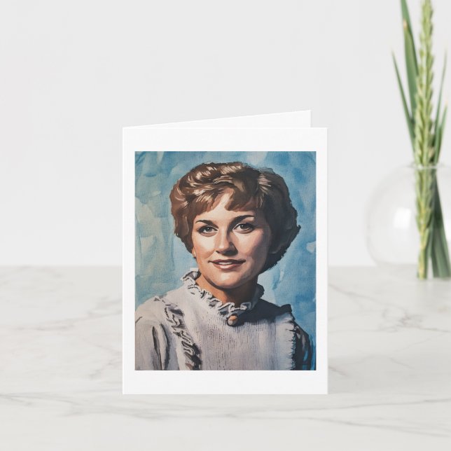 Carte Maman en peinture aquarelle informatique  (Devant)