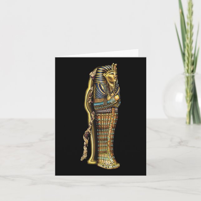 Carte Maman En Sarcophage Costume Hallowen (Devant)