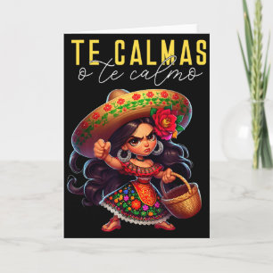 Carte Maman espagnole Te Calmas O Te Calmo Bonne fête de