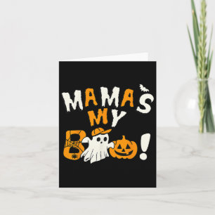 Carte Maman Est Mon Boo Halloween Ghost Toddler Garçons