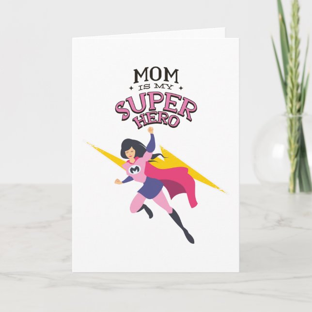 Carte Maman est mon super-héros (Devant)