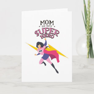 Carte Maman est mon super-héros