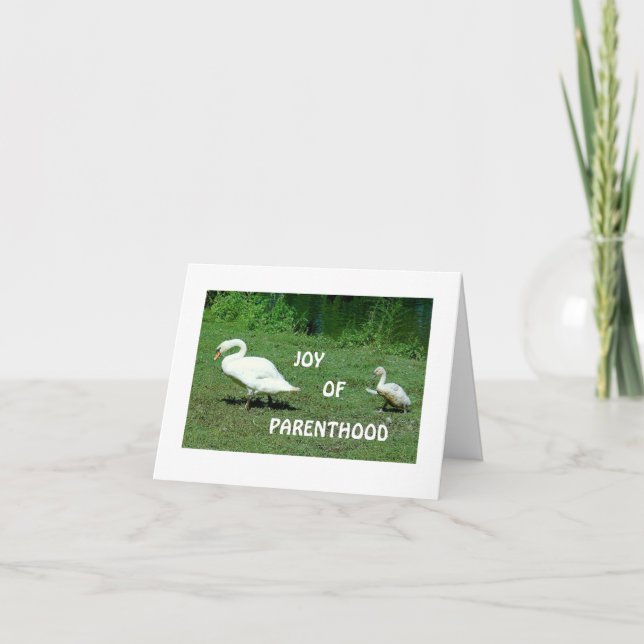 CARTE MAMAN ET BÉBÉ SWAN (Devant)