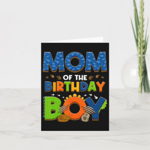 Carte Maman Et Papa De L'Anniversaire Garçon Dinosaur Fa