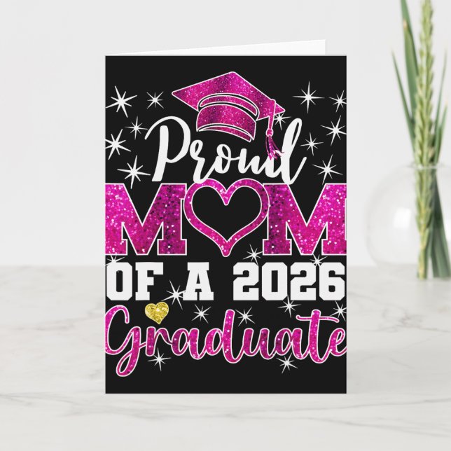 Carte Maman extrêmement fière de la remise des diplômes  (Devant)