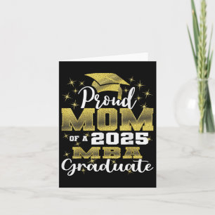 Carte Maman fière de la promotion 2025 diplômée MBA fami