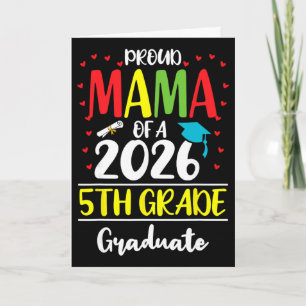 Carte Maman fière drôle d'un élève de la promotion 2026 