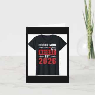 Carte Maman fière d'une infirmière établie en 2026 nouve