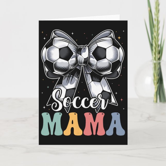 Carte Maman foot Rétro Groovy Foot Softll Maman _2  (Devant)