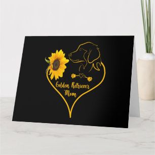 Carte Maman Golden Retriever Avec Amoureux de Chien Tour