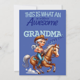 Carte Maman Incroyable Cowgirl Fête des Mères Personnali