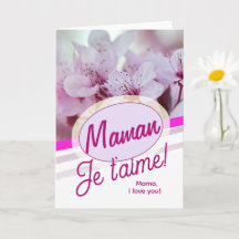 Maman Je t'aime pour les mères