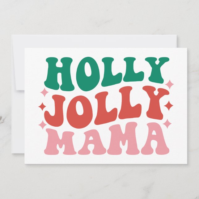 Carte Maman joyeuse et festive - Création de vacances am (Devant)