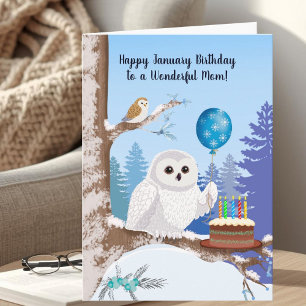 Carte Maman Joyeux Anniversaire de Janvier Harfang des n
