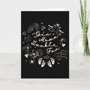 Carte Maman Jumelle Saint-Valentin Première Fois Maman J