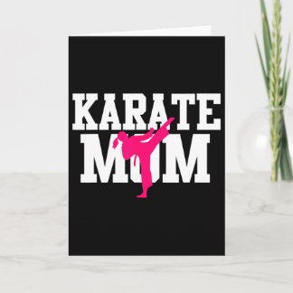 Carte Maman Karaté Fête des Mères Arts Martiaux Kickboxi