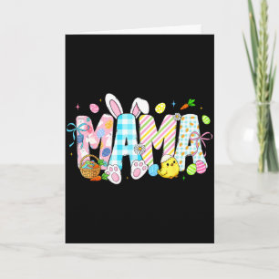 Carte Maman lapin oeufs drôle pour maman femmes mères gr