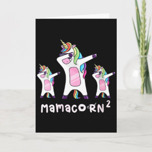 Carte Maman licorne mamacorn mignonne pour femmes mère d