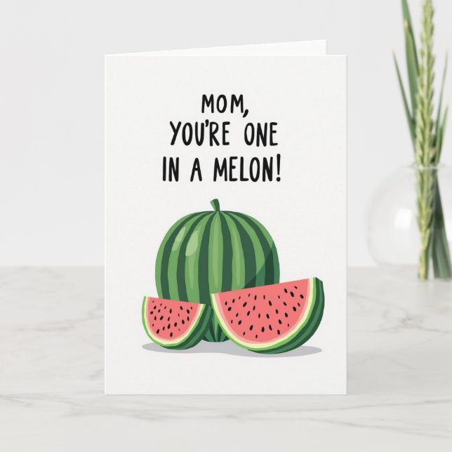 Carte Maman Melon Une En Un Million (Devant)
