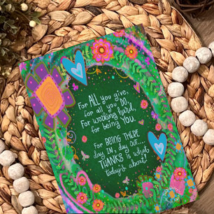 Carte Maman Merci Cite Joli Floral