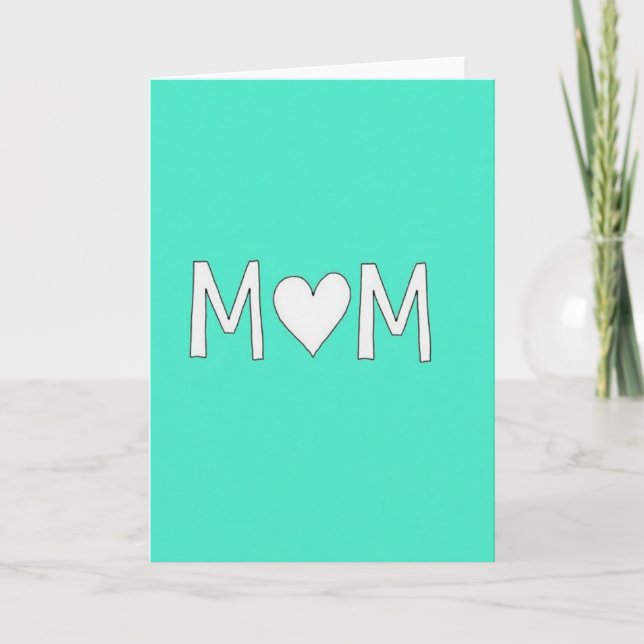 Carte Maman Mon Cœur (Devant)
