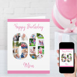 Carte Maman Numéro 60 Photo Collage Gros 60e anniversair<br><div class="desc">Personnalisez cette grande carte de 60ème anniversaire avec jusqu'à 15 photos différentes. Conçu pour Maman (bien que maman puisse être édité à un nom ou ce que vous voulez), le collage photo numéro 60 est une façon réfléchie de donner une carte d'anniversaire avec une qualité unique et spéciale. Le modèle...</div>