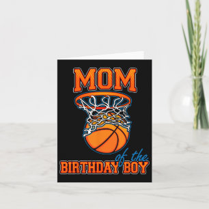 Carte Maman Of Birthday Boy Bysketbyll Birthday Family