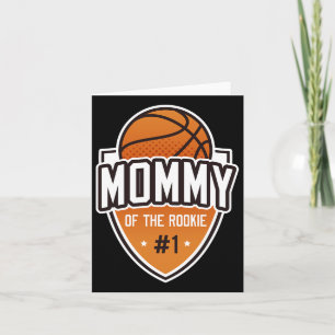 Carte Maman Of Rookie 1er Anniversaire Bysketbyll Party 