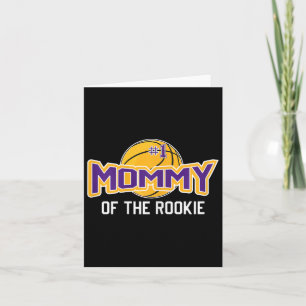 Carte Maman Of Rookie 1er Anniversaire Bysketbyll Thème
