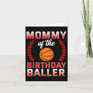 Carte Maman Of The Birthday Boy Bysketbyll Anniversaire