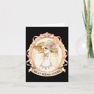 Carte Maman oie vintage pour enfants fille femmes maman