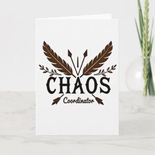 Carte Maman organisatrice du chaos sépia
