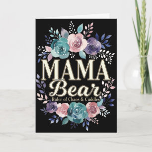 Carte Maman Ours Dirigeante Du Chaos Et Des Câlins Cadea