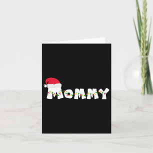 Carte Maman Pajama de Noël Famille Correspondant Santa H