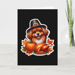 Carte Maman Papa amateur de chien jouet russe de Thanksg