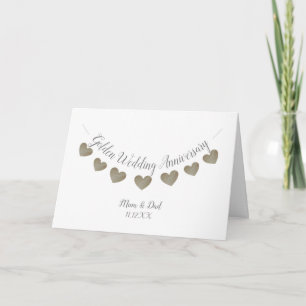 Carte Maman & Papa Golden 50th Mariage Anniversaire du b