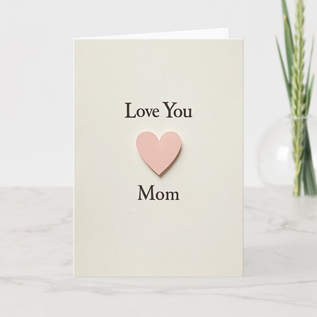 Carte Maman Pastel Heart (Devant)