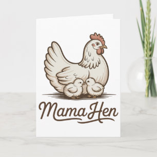 Carte Maman Poule Chemise Drôle de Maman Poulet Femmes F